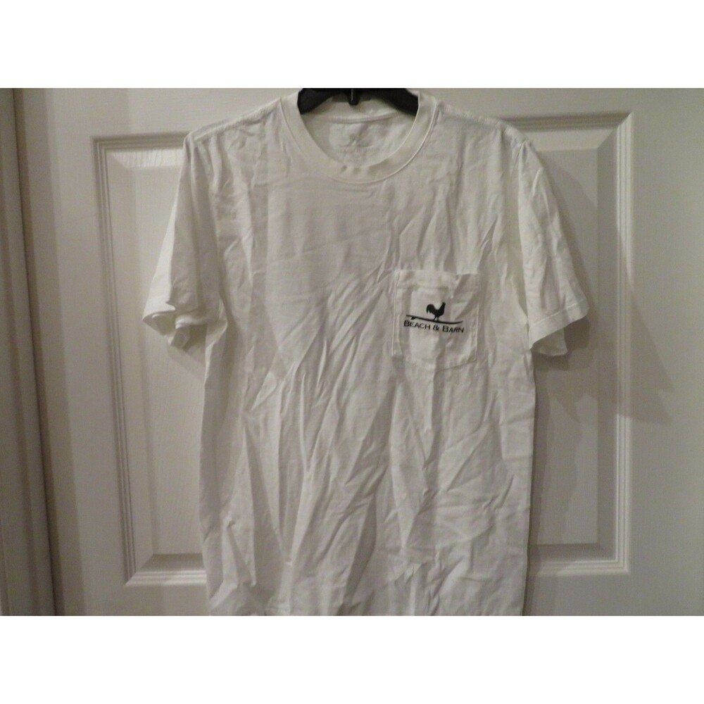 NWT Mens White Beach & Barn State of Mind Shirt, S